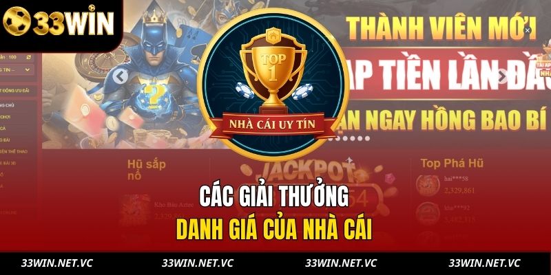 Các giải thưởng danh giá của nhà cái