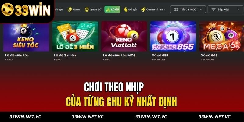 Chơi theo nhịp của từng chu kỳ nhất định