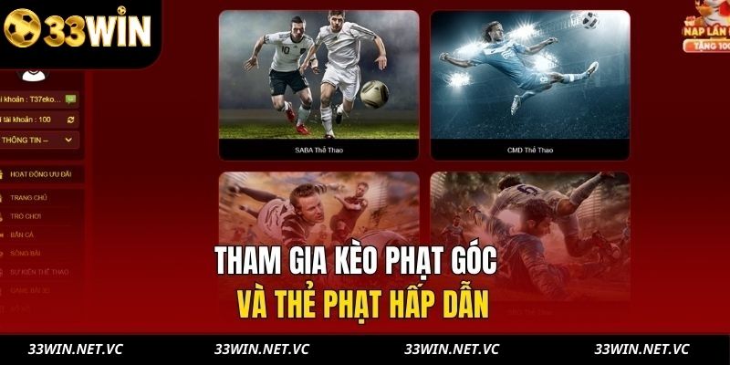 Tham gia kèo phạt góc và thẻ phạt hấp dẫn